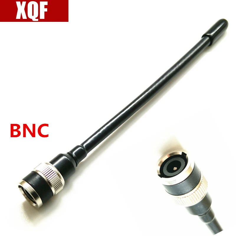 Резиновая антенна XQF UHF BNC для ICOM IC U80E U82 V85 V85E F3S VX200 VX500 рации KENWOOD TK308 и т. Д. |