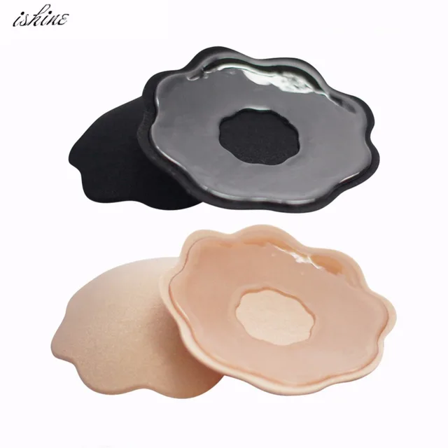 Buy 1 Pair Round/Flower Shape Reusable Silicone Breast