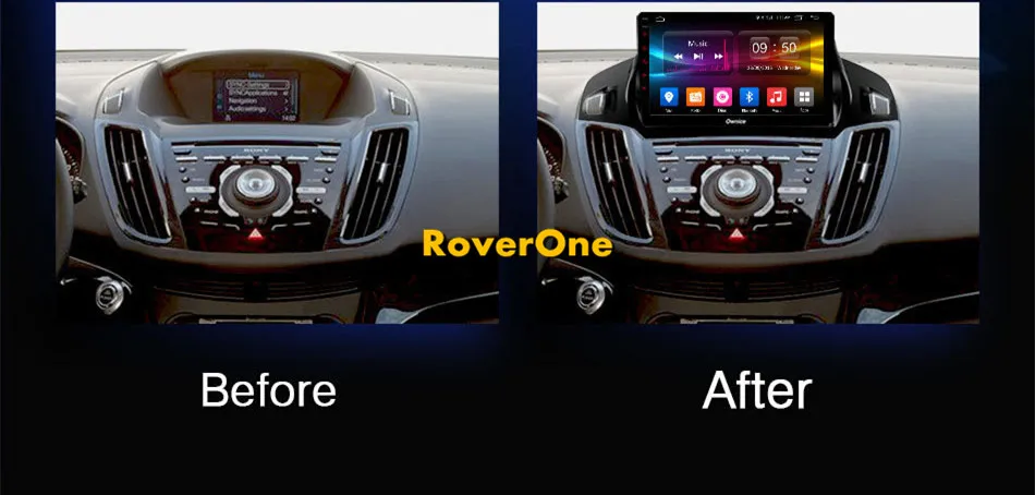Excellent RoverOne Android 9.0 Octa Core Car Radio GPS For Ford Kuga Escape 2013 - 2017 Touchscreen Multimedia Player Stereo Head Unit 4