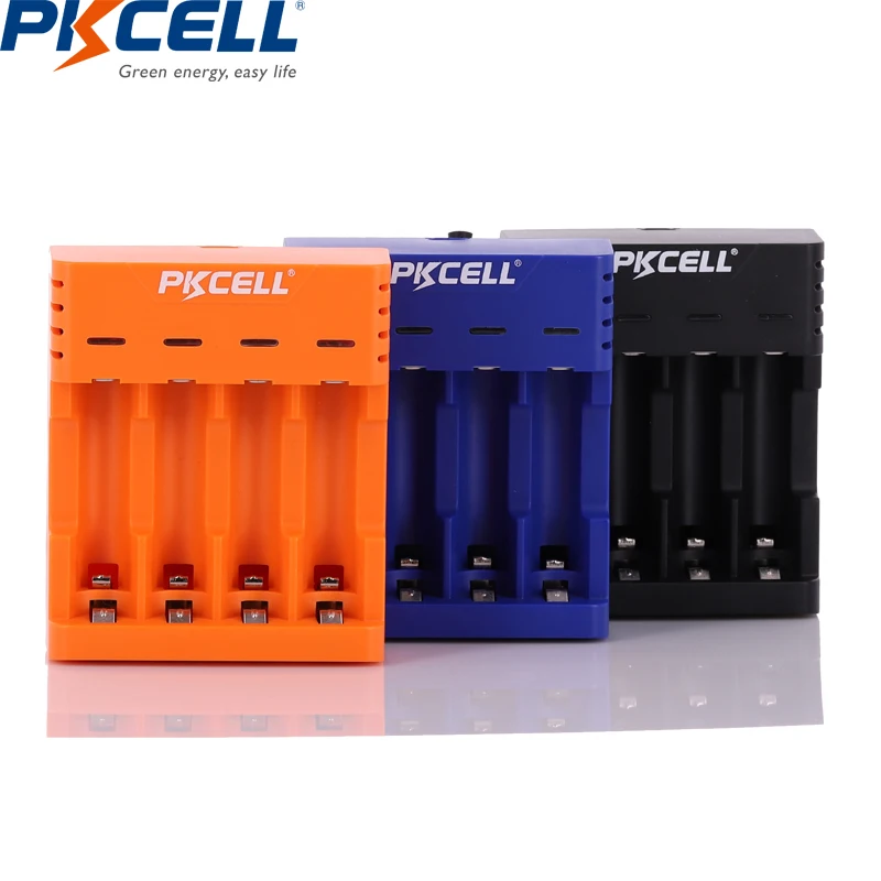 

1PCS PKCELL4 slots USB smart Battery Charger for AA AAA NIMH/NICD Rechargeable Battery with LED indicator intelligent charger