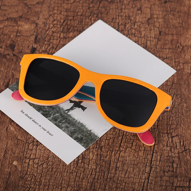 Colorful Wooden Polarized Sunglasses Women And Mens (13)