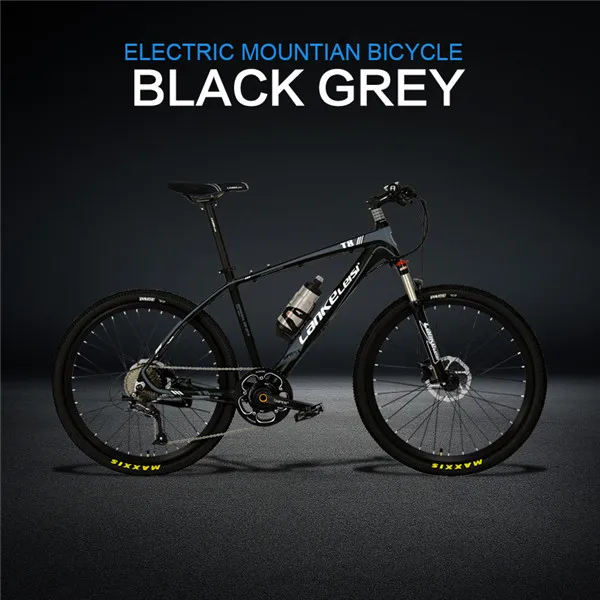 26 дюймов Электрический Ebike Power Assist велосипед MTB датчик крутящего момента 6-Шестерни Booster 9 скоростей масло весенний вилка электрическая горная pas велосипед - Цвет: Black gray
