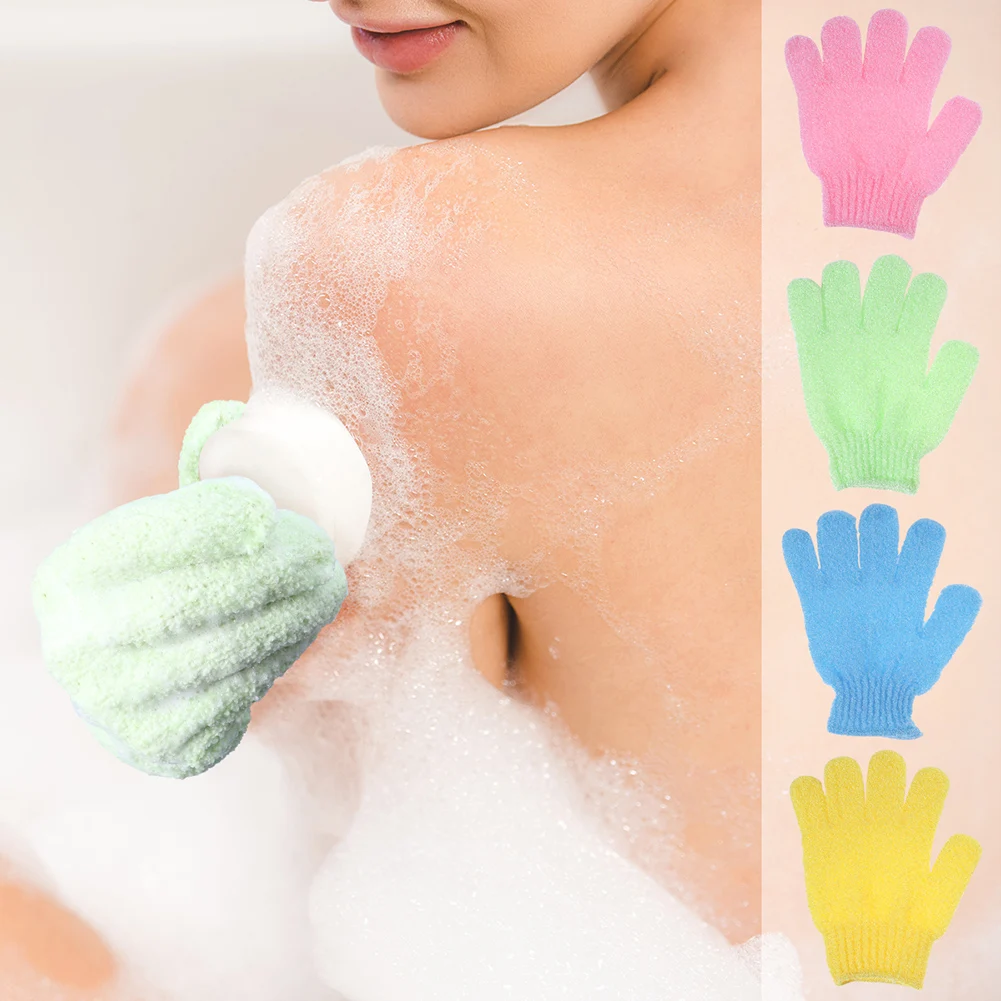 

1 Pair Exfoliating Shower Bath Gloves Body Scrubber Dead Skin Cell Remover Body Wash Cleaning Tool Massage Shower Scrubbers