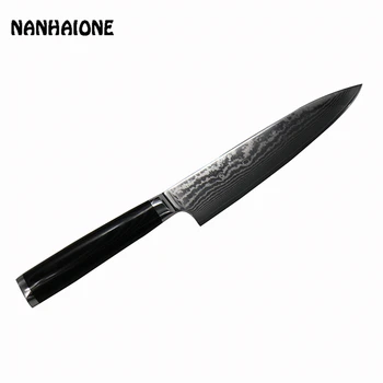 

NANHAIONE High quality 8 inch chef knife 67 Damascus chef knife micatara handle meat kitchen accessories cooking tool CL101