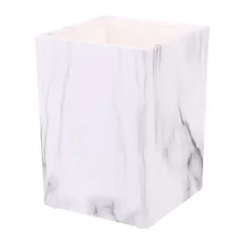 

New Marble Desk Pen Pencil Holder Case Box Makeup Brush Office Organizer Stationery