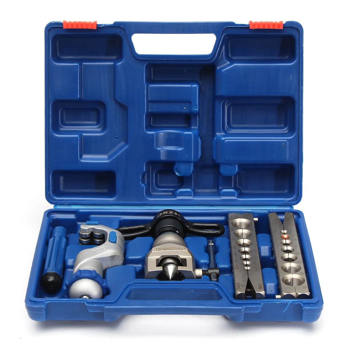 

5-19mm Ratchet Flaring Flare Tool Kit Refrigeration Eccentric Cone+Pipe Cutter Arc Frame Ergonomic Yoke Design Alloy Steel