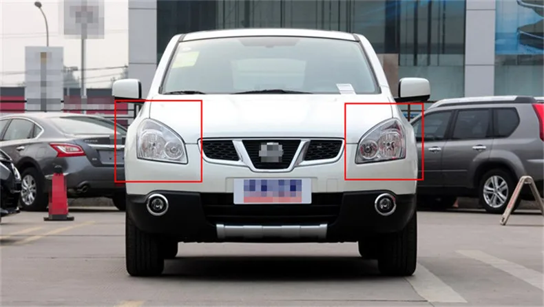 Ownsun оригинальная замена Chorme корпус галогенные фары для Nissan Qashqai 2008