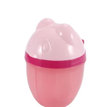Розовый медведь портативный пластиковый молочный ящик для кормления дозатор порошка контейнер Три решетки отсек детское питание для хранения