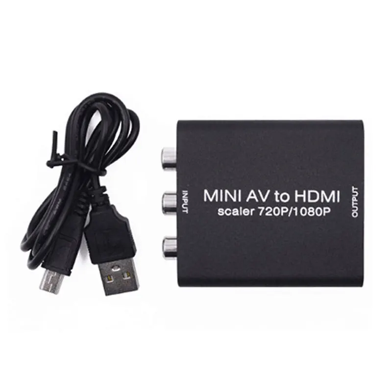 

3RCA AV CVBS Composite TO HDMI Converter 720P/1080P AV to HDMI Adapter Scaler for TV PC PS3 STB Xbox VHS VCR NTSC