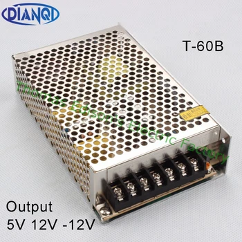 

Triple output power supply 60w T-60B 5V5A 12V2.5A -12V0.5A power suply ac dc converter good quality