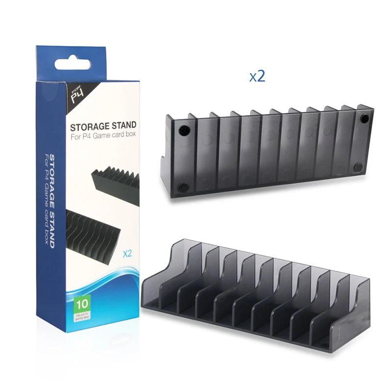 

2Pc Game Card Box Game Disc Storage Rack for Sony Playstation PS4 Game Disk Stand CD Discs Storage Bracket Pro Game Accessories