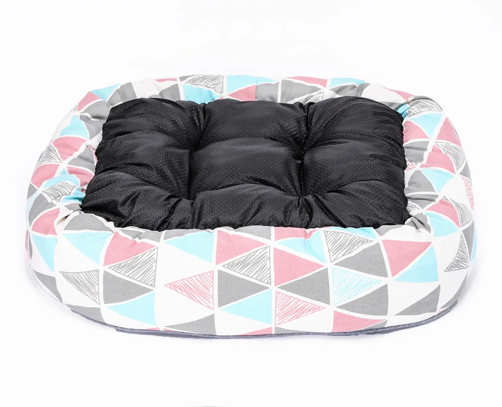 Мягкий удобный лежак, кровать для собак, кровать для домашних животных, однотонная и цветная кровать для собак, кровать для домашних животных с плюшевым флисом