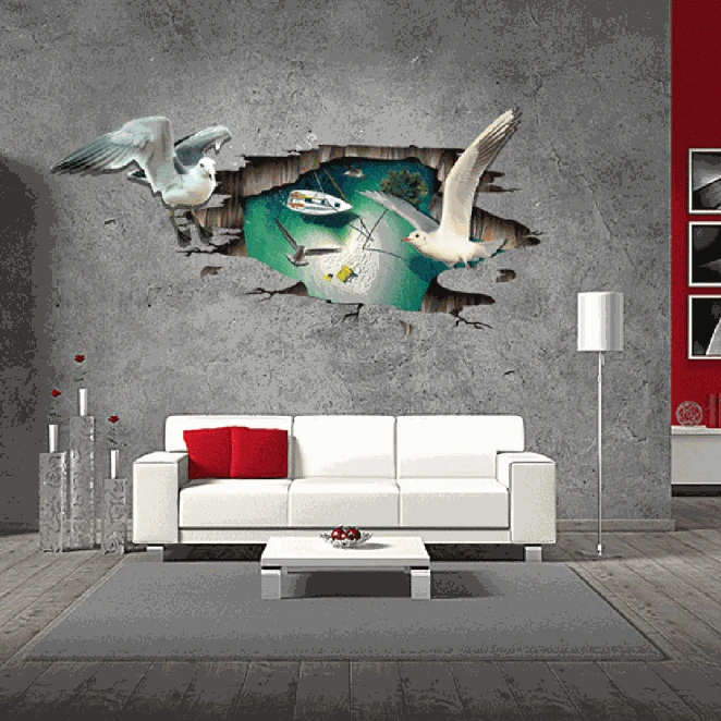 3D pigeon wall sticker decal art decor vinyl font b home b font room window door