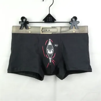 

Laamei Cotton Mens Underwear Boxers Solid Underwear Men's Hot Sexy Fashion Printing Colourful Comfortable 100% Cotton Z506