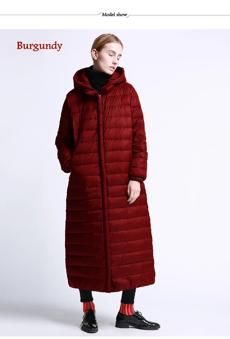 Европейский Модный минималистичный стиль, утолщенная зимняя куртка-пуховик, парка с капюшоном, теплое пальто большого размера, свободная верхняя одежда