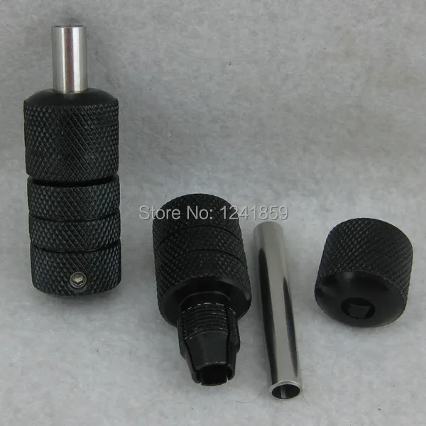 

2pcs pack Black New Aluminum Tattoo Auto Lock Grips Self Lock Grip Tube Supply 22mm ZGR22-A