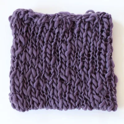 Вязаное крючком детское одеяло реквизит для фотосъемки новорожденных массивное вязаное одеяло корзина наполнитель фон аксессуары для фотостудии - Цвет: Purple