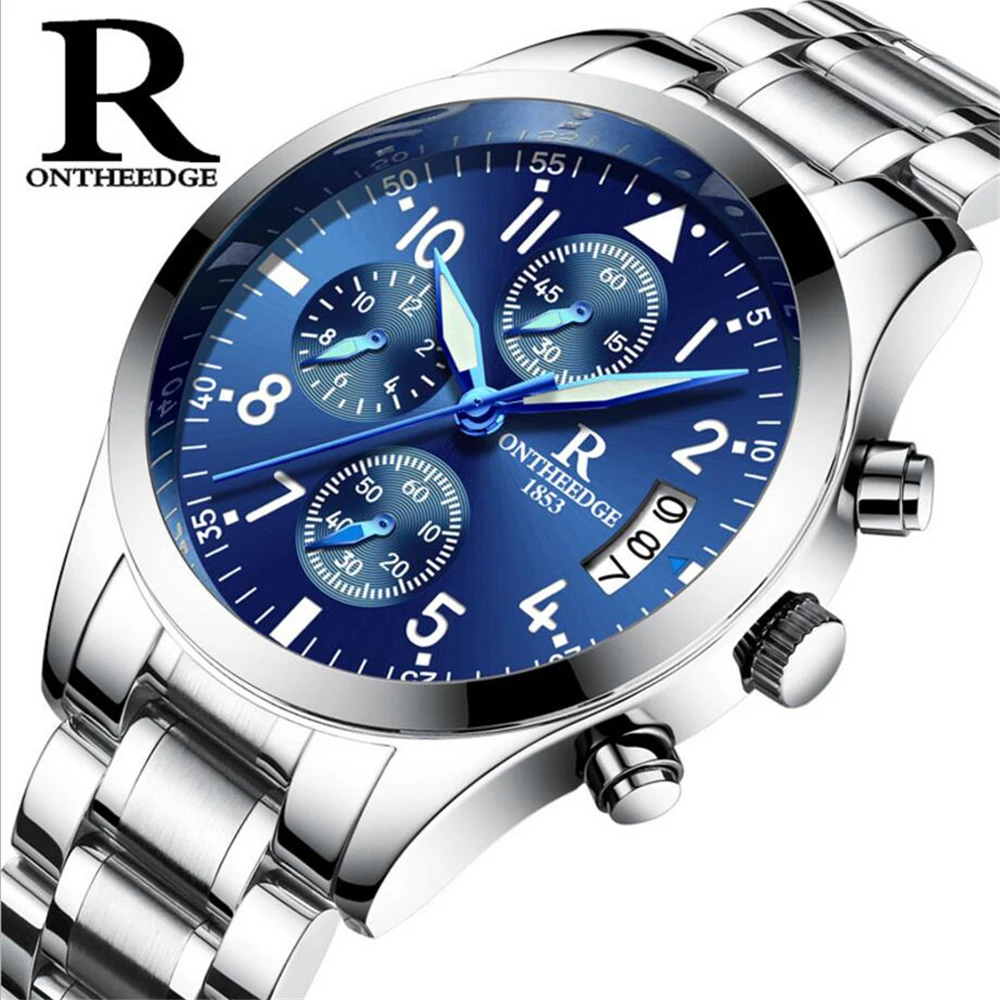 

Zegarki Reloj Mens Watches Top Brand Chronograph Quartz Analog Watch Men Military Sport Luminous Waterproof Wristwatch Relogio