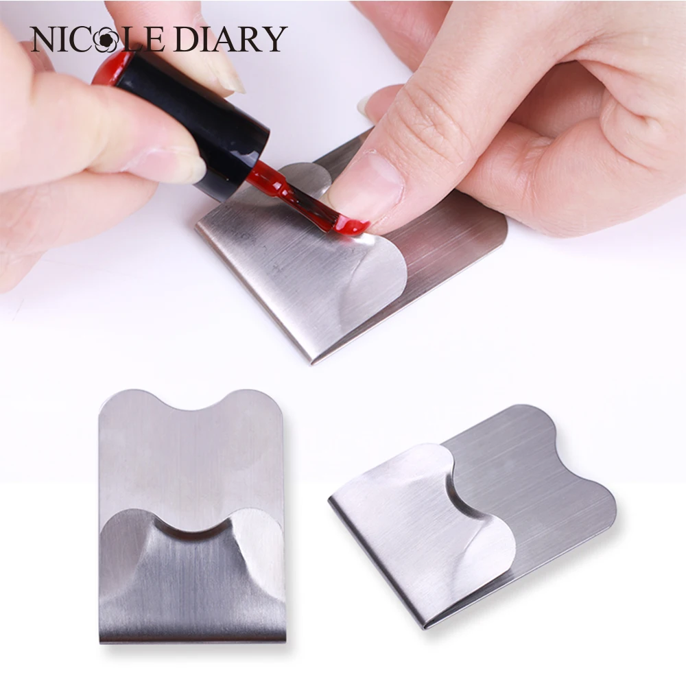 french Edge Guide Stainless Steel Trimmer Nails French Line Stencil