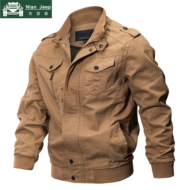 2018 Plus Size Military Jacket Men Spring Autumn Cotton Pilot Jacket Coat Army Men's Bomber Jackets
