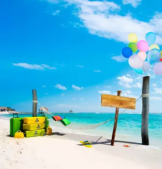 

Balloon Beach Stakes Photography Backgrounds Vinyl cloth High quality Computer printed children backdrop