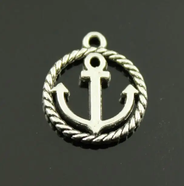 

100pcs Antique Silver tone/Antique Bronze Filigree Round Anchor Connector Pendant Charm/Finding,DIY Accessory Jewelery Mak