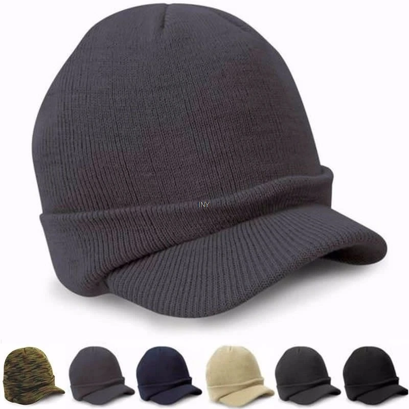 skull cap with brim