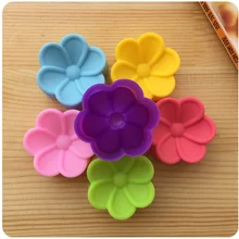 Высокая температура новая! 5 см в форме цветка сливы торт пресс-форма для пудинга, желе 10 шт./лот