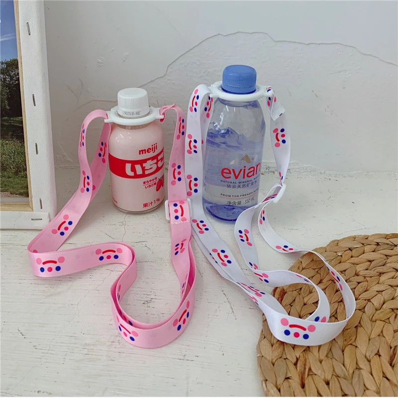 

Fashion Water Bottle Strap Plastic Beverage Bottle Buckle Clips Baby Kid Shoulder Belt Lanyard Bottle Buckle Baldric Accessories