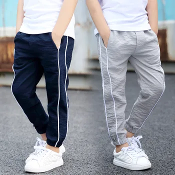 

Summer Kids Cotton Kids Pants Boys Trousers For Children Teenage Pants Leisure School Teens Fashion Casual Pants Capris G268