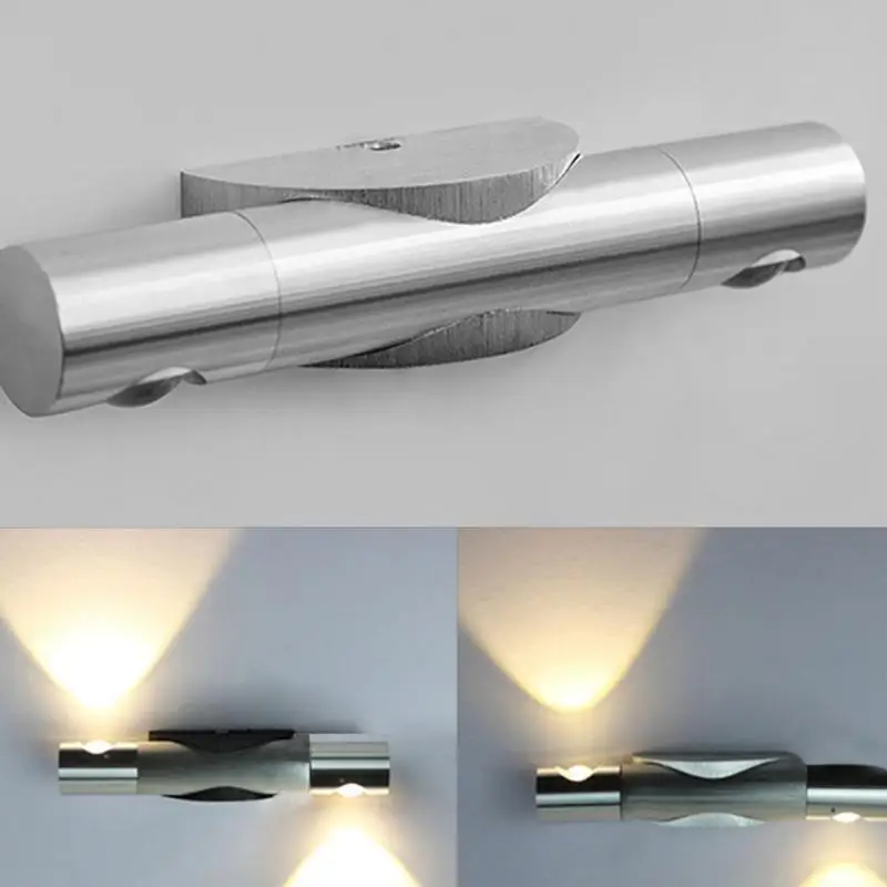 Warm White/White 6W LED Wall Light ,pure Aluminum Wall Lamps with short circuit protection,sure it safe to use Warm White/White 6W LED Wall Light ,pure Aluminum Wall Lamps with short circuit protection,sure it safe to use