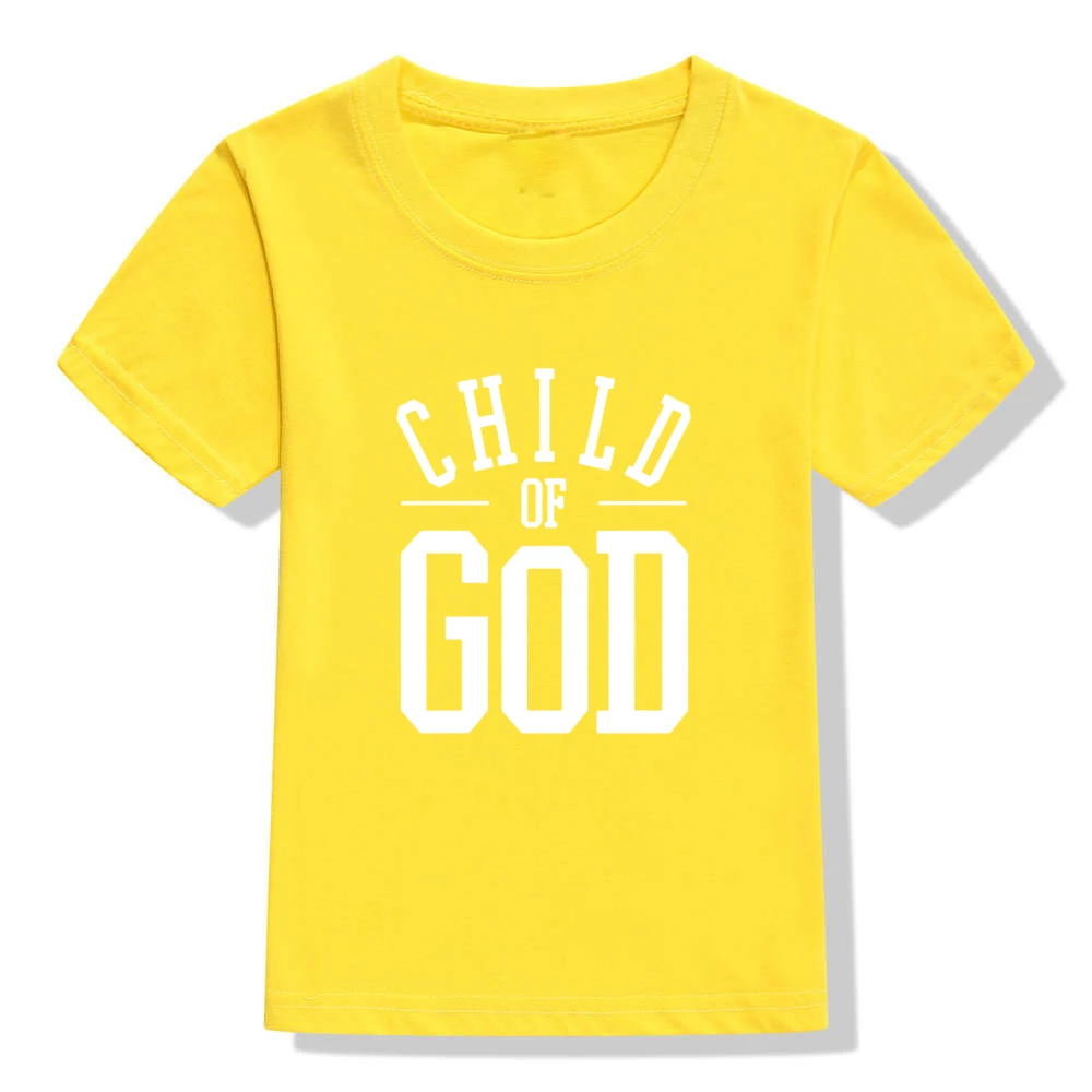 Детская футболка «Бог» футболка для малышей «Кристиан» Детская летняя футболка с короткими рукавами для маленьких мальчиков и девочек, футболки, детская одежда
