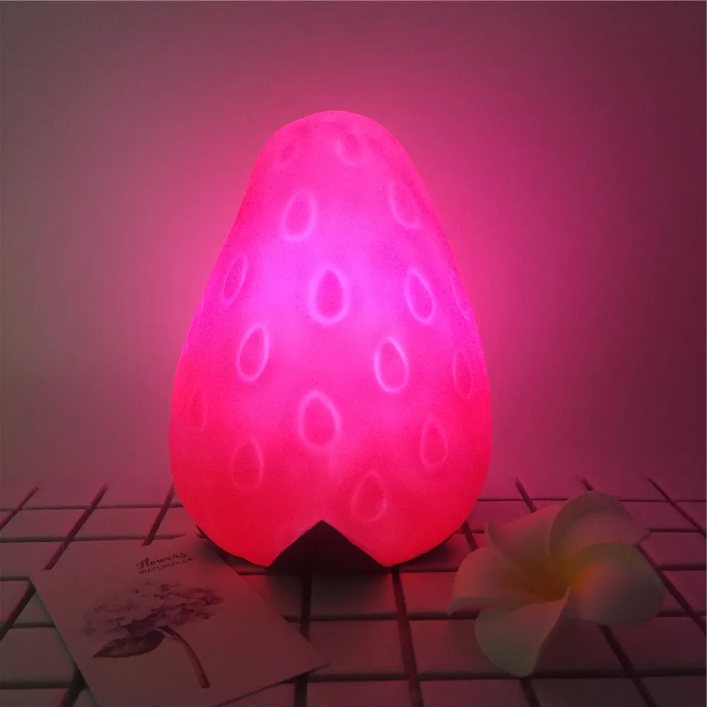 LED Table desk lamp Strawberry led Night Light decoration for christmas holiday lamp (23)