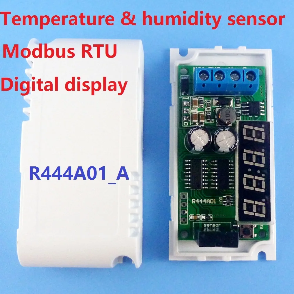 Eletechsup DC 5V-23V RS485 Modbus Rtu Temperature & Humidity Sensor Remote Acquisition Monitor Replace DHT11 DHT22 DS18B20 PT100 4 