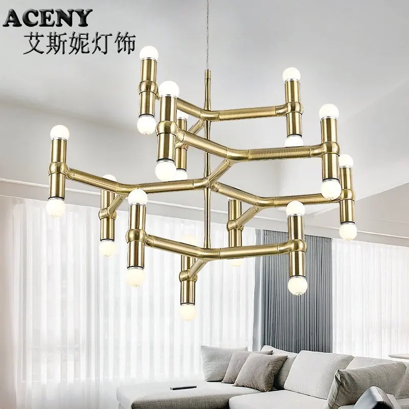 

Designer chandelier bedroom personality living room lamp modern Cafe cafe bar art restaurant Chandelier