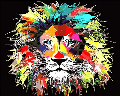 Сова кошка Лев Горилла Diy картина маслом по номерам абстрактный акриловый краска животное декоративная картина Картина Раскраска по номерам рисунок