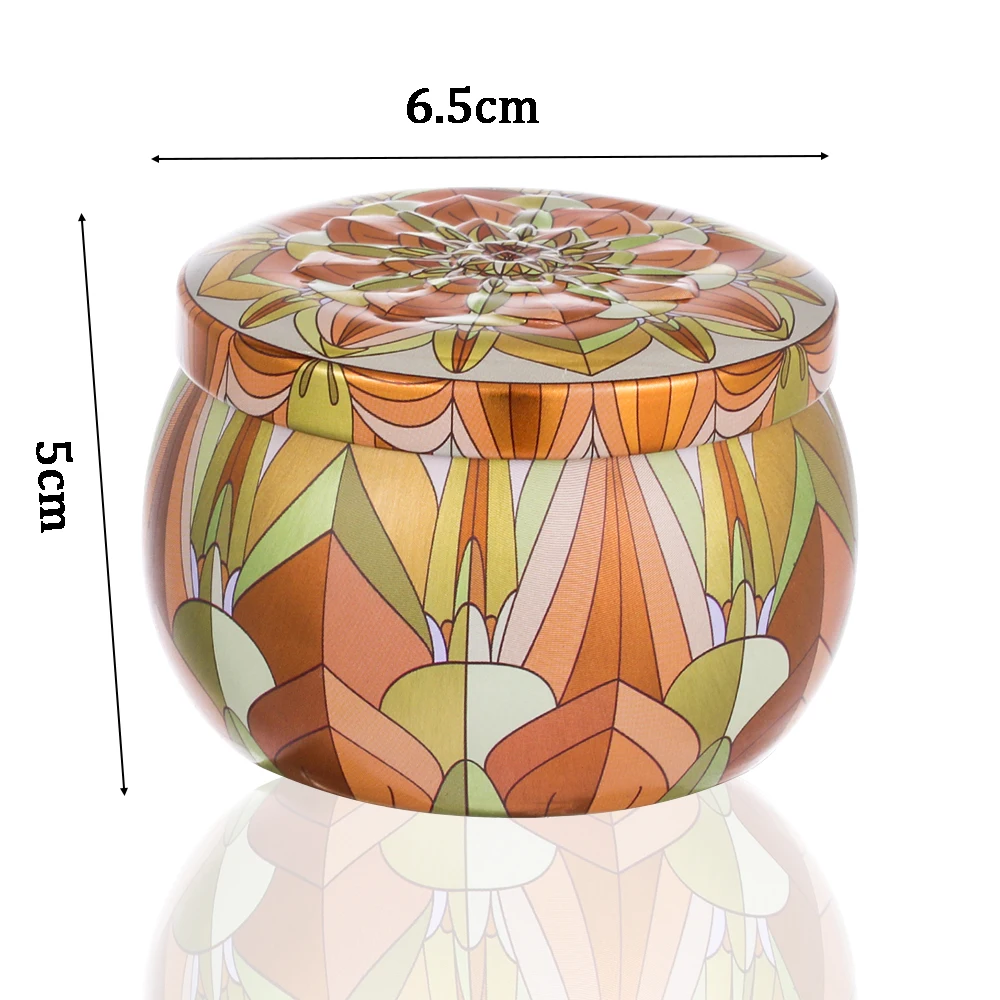 Чайный кувшин оловяный брелок закупориваемая банка свеча в форме барабана конфеты железная коробка ювелирные изделия с чеканкой демпфированный контейнер цветок жесть банки с крышкой