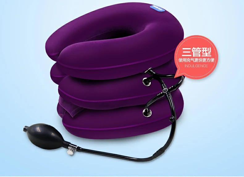 Inflatable Cervical Care Therapy Tool Office Neck Physiotherapy Spondylosis Massage Traction Device Home Medical Correction