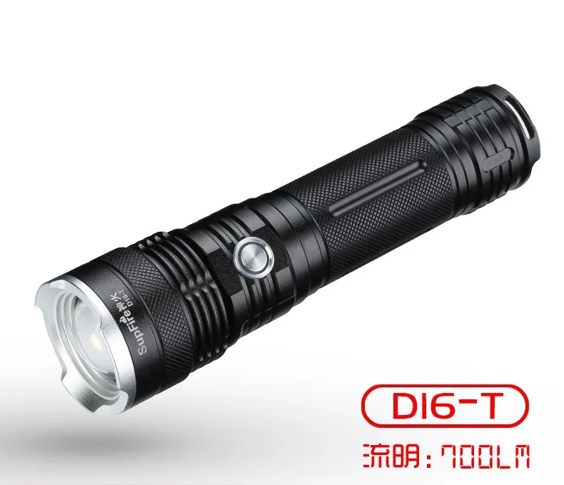 

Supfire D16-T Smart USB charging Mini large capacity 26650 battery 5 mode LED strong light waterproof portable flashlight