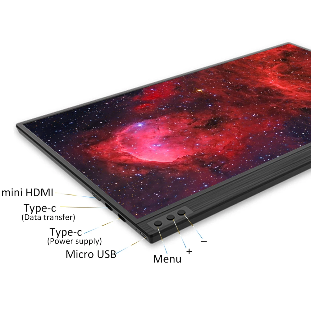 Портативный игровой монитор встроенный аккумулятор 15 6 дюйма 5 В 2 А Type c для PS4 XBOX