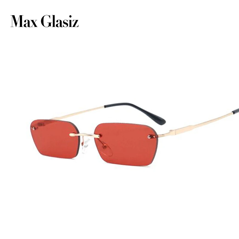 

Max Glasiz 2019 New Arrival Square The Trend Fashion Sunglasses Women Rectangle Rimless Sun Glasses Female Ladies gafas de sol