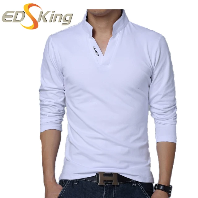 2017 Hommes De Mode À Manches Longues Polo Chemises Printemps Été Style Homme Casual Blouses Mâle