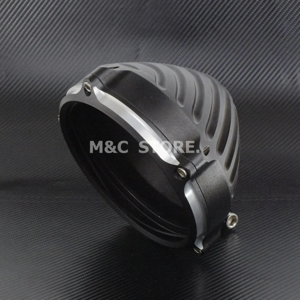 US $91.25 575 Motorcycle Headlight Cover With Bottom Mount Configuration Classic Style CNC Machined Billet Aluminum For Harley