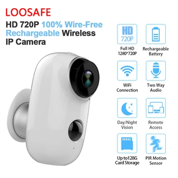 

LOOSAFE Mini Smart Battery camera 720P HD IP Camera Wireless Wifi High Resolution Motion Sensor wifi Babyroom Security Camera
