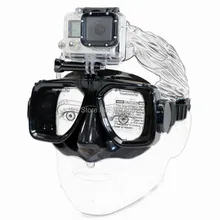 Accessories for GoPro Hero 1/2/3/3+/4 for SJCAM SJ4000/5000/6000 For Xiaomi yi Swim Glasses Diving Mask Mount for Action Camera