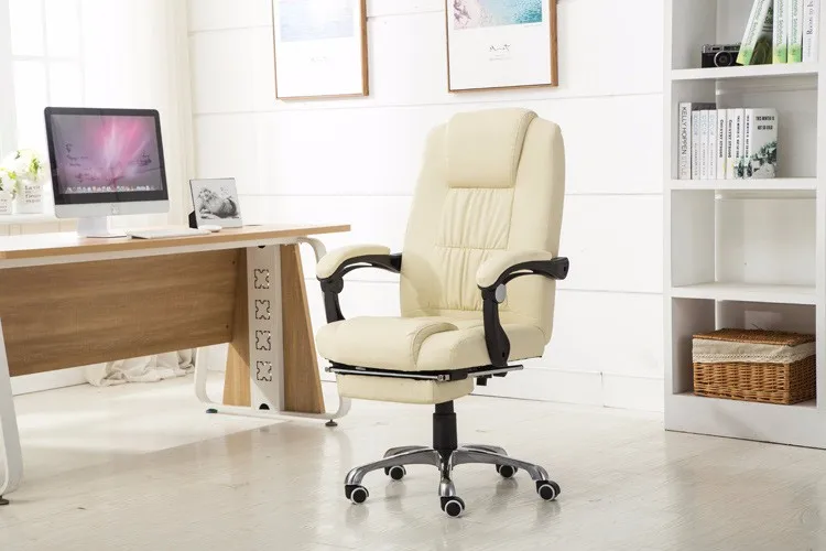 Высокое качество офисный стул для босса мягкий поворотный компьютерный стул увеличивающий мягкую спинку лежа подъемное сиденье Досуг стул с подножкой