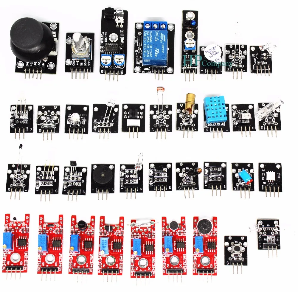Наборы датчиков 37 в 1 для ARDUINO Высококачественная Бесплатная доставка (работает с