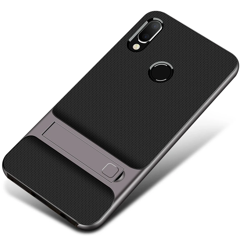 Royce Gray Чехлы для мобильных телефонов huawei P20 Lite, чехлы с 3D подставкой, силиконовые, TPU, PC, гибридные, 360, защитные для huawei Nova 3E P20Lite Nova3E - Цвет: Royce Gray