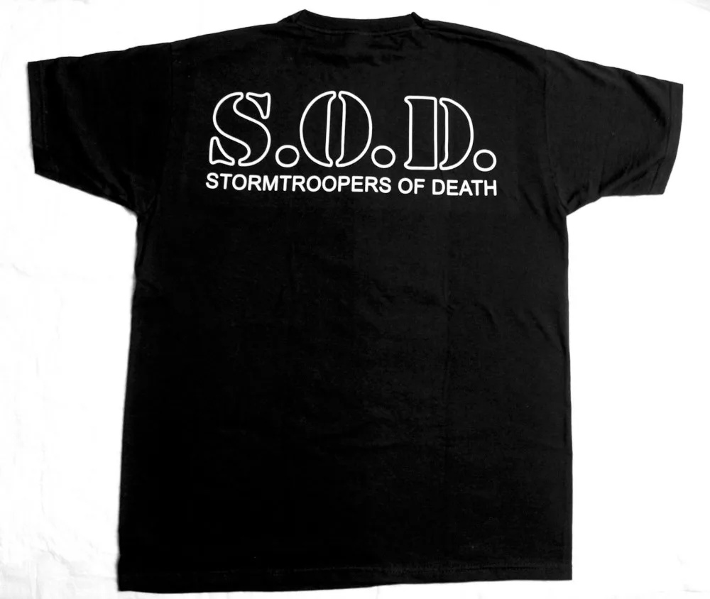 2019 New Fashion Men'S T-Shirt Short Sleeve Summer Men Clothing S.O.D. STORMTROOPERS OF DEATH ANTHRAX NUCLEAR ASSAULT T shirt