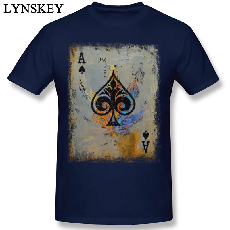 T Shirt Short Sleeve Geek 2017 Hot Sale ACE Round Collar 100% Cotton Adult Summer/Fall Tops Shirts Geek Tee Shirts Top Quality navy ablue